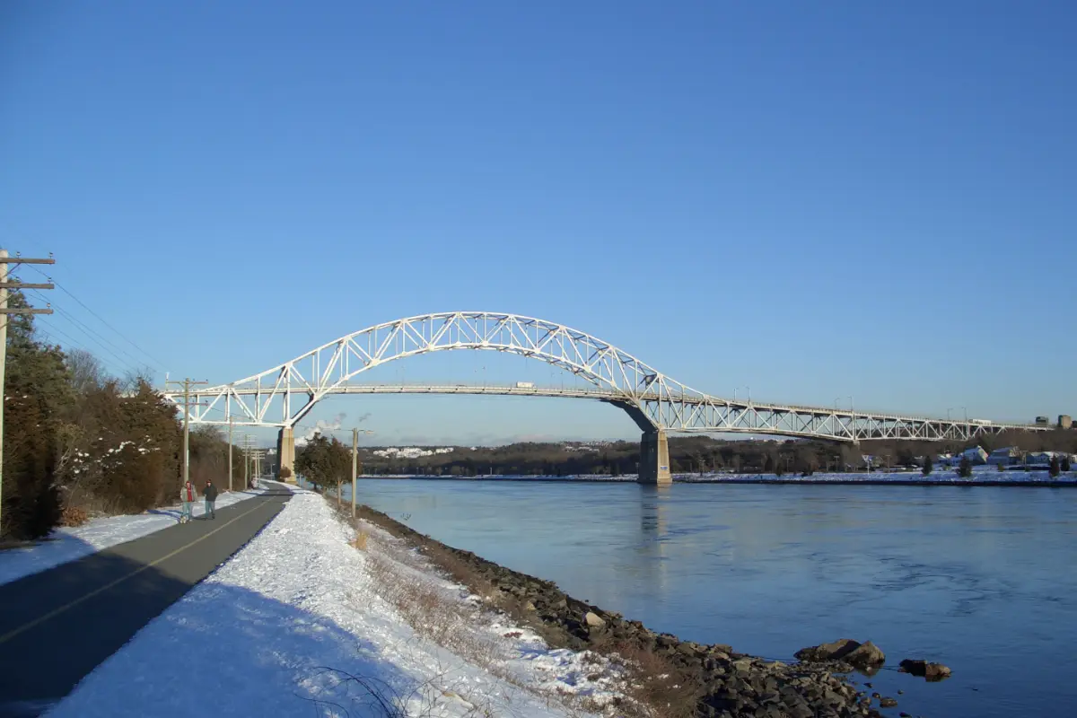 The Bourne Bridge over the Cape Cod Canal, Massachusetts